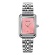 Жіночий годинник Skmei 2670SIPK Silver-Pink зі сріблястим браслетом та рожевим циферблатом
