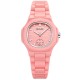 Жіночий наручний годинник Skmei 2678PK Pink з рожевим нейлоновим ремінцем та мінеральним склом