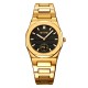 Жіночий класичний годинник Skmei 2681GDBK Gold-Black з металевим браслетом та мінеральним склом
