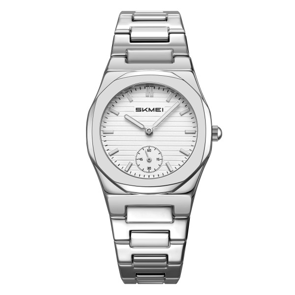 Женские часы Skmei 2681SISI Silver-Silver в классическом стиле с серебристым браслетом