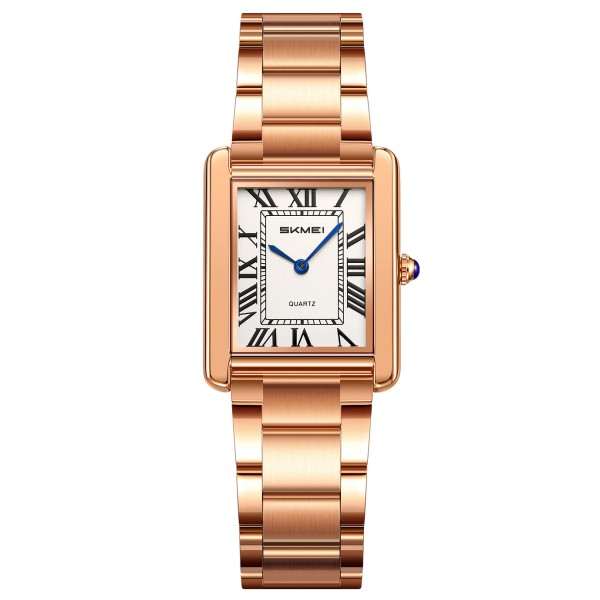 Жіночий годинник Skmei 2735SRG Rose Gold - Steel з мінеральним склом та металевим браслетом