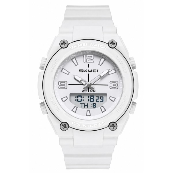 Мужские спортивные часы Skmei 2796GY Grey с комбинированным циферблатом и водозащитой 5 ATM