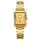 Мужские часы Skmei 2566GDGD Gold-Gold классические золотистые с минеральным стеклом