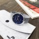 Женские наручные часы Megalith 0047M-3 Silver-Blue Diamonds со стальным браслетом