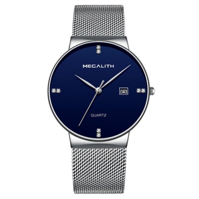 Megalith 0047M-3 Silver-Blue Diamonds