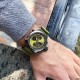 Мужские часы AMST 3003 Black-Green Green Wristband с комбинированным механизмом и текстильным ремешком