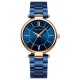 Женские наручные часы Mini Focus MF0189L Blue-Cuprum с кварцевым механизмом и стальным браслетом
