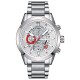 Мужские часы Mini Focus MF0285G All Silver с кварцевым хронографом и стальным браслетом