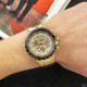 Мужские механические часы Winner 8067 Gold-Black-White Red Cristal с автоподзаводом
