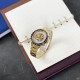 Мужские механические часы Winner 8067 Gold-Black-White Red Cristal с автоподзаводом