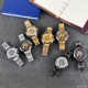 Мужские механические часы Winner 8067 Gold-Black-White Red Cristal с автоподзаводом