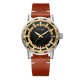 Мужские механические часы Winner 8278 Silver-Gold-Black в серебристом корпусе с люминесцентными стрелками