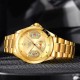 Мужские механические часы Winner 8267 Gold с автоподзаводом и хронографом