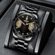 Мужские механические часы Winner 8267 Black с автоподзаводом, хронографом и тахиметром