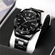 Мужские механические часы Winner 8265 Black с автоподзаводом и стальным браслетом