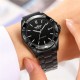 Мужские механические часы Winner 8265 Black с автоподзаводом и стальным браслетом