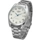 Мужские механические часы Winner 8023 Silver-White Steel с автоподзаводом и стальным браслетом