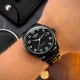 Мужские механические часы Winner 8023 Black Steel с автоподзаводом и стальным браслетом