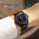 Мужские механические часы Winner 8023 Black Leather с автоподзаводом и датой