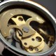 Мужские механические часы Winner 8222 Black-Gold Steel с автоподзаводом и стальным браслетом