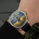 Механические часы Awarder Руский Корабль Серебро на кожаном ремешке с подарочной коробкой