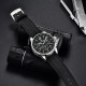 Мужские часы Pagani Design YS008 Silver-Black с сапфировым стеклом и хронографом SEIKO VK63