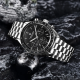 Мужские часы Pagani Design PD-1701 Silver-Black с сапфировым стеклом и механизмом Seiko VK63