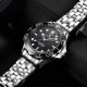 Мужские часы Pagani Design PD-1685 Silver-Black Steel с сапфировым стеклом и механизмом SEIKO