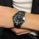 Мужские часы Pagani Design PD-1685 Silver-Black с сапфировым стеклом и механизмом SEIKO NH35A