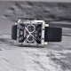 Мужские часы Pagani Design PD-1725 Silver-Black с сапфировым стеклом и механизмом SEIKO VK64