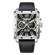 Мужские часы Pagani Design PD-1725 Silver-Black с сапфировым стеклом и механизмом SEIKO VK64