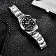 Мужские механические часы Pagani Design PD-1716 Silver-Black с сапфировым стеклом и механизмом SEIKO NH35A