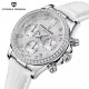 Жіночий годинник Pagani Design PD-1730 Silver-White з хронографом та сапфіровим склом