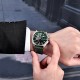Мужские механические часы Pagani Design PD-1736 Silver-Green с сапфировым стеклом и механизмом SEIKO NH36