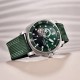 Мужские механические часы Pagani Design PD-1736 Silver-Green с сапфировым стеклом и механизмом SEIKO NH36