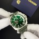 Мужские механические часы Pagani Design PD-1736 Silver-Green с сапфировым стеклом и механизмом SEIKO NH36