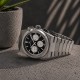 Мужские часы Pagani Design PD-1761 Silver-Black с сапфировым стеклом и механизмом SEIKO VK63