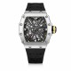 Мужские часы Pagani Design PD-1738 Silver-Black с сапфировым стеклом и японским механизмом SEIKO