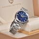 Мужские часы Pagani Design PD-1734 Silver-Blue с сапфировым стеклом и механизмом Seiko VH31