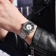 Мужские механические часы Pagani Design PD-1764 Silver-Black с сапфировым стеклом и механизмом SEIKO NH35