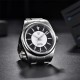 Мужские механические часы Pagani Design PD-1764 Silver-Black с сапфировым стеклом и механизмом SEIKO NH35