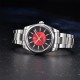 Мужские часы Pagani Design PD-1764 Silver-Red с сапфировым стеклом и механизмом SEIKO NH35