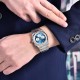 Мужские часы Pagani Design PD-1761 Silver-Blue с сапфировым стеклом и механизмом SEIKO VK63