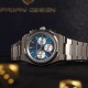 Мужские часы Pagani Design PD-1761 Silver-Blue с сапфировым стеклом и механизмом SEIKO VK63