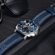 Мужские механические часы Pagani Design PD-1736 Silver-Blue с сапфировым стеклом и водозащитой 20 ATM
