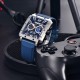 Мужские часы Pagani Design PD-1725 Silver-Blue с сапфировым стеклом и японским механизмом Seiko