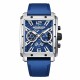 Мужские часы Pagani Design PD-1725 Silver-Blue с сапфировым стеклом и японским механизмом Seiko