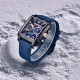 Мужские часы Pagani Design PD-1725 Black-Blue с сапфировым стеклом и механизмом SEIKO VK64