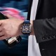 Мужские часы Pagani Design PD-1725 Black-Blue с сапфировым стеклом и механизмом SEIKO VK64
