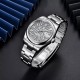 Мужские часы Pagani Design PD-1715 Silver-White с механизмом Seiko NH35 и сапфировым стеклом